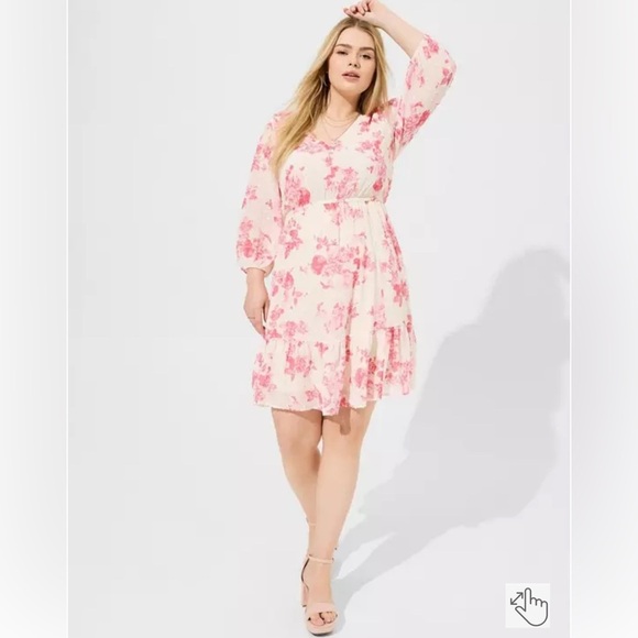 torrid Dresses & Skirts - TORRID Floral Pink Dress
